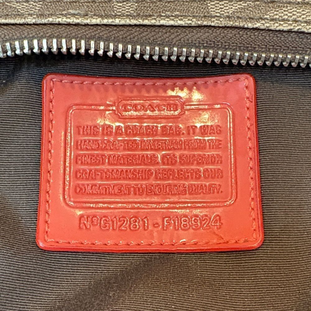 Coach Crossbody Purse Heritage Jacquard Logo Monogram Shoulder Bag Handbag - Picture 15 of 16